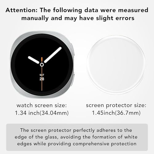 SPGUARD 4 Pack for Samsung Galaxy Watch 8 Screen Protector 40mm Tempered Glass Clear Film Anti Scratch Bubble Free Compatible with Galaxy Watch8 40mm(NOT for Others Models)