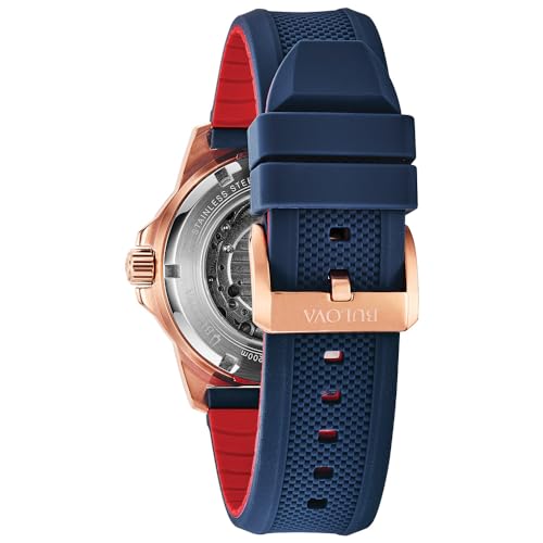 Bulova Men's Marine Star Automatic Blue Dial Watch 98A227