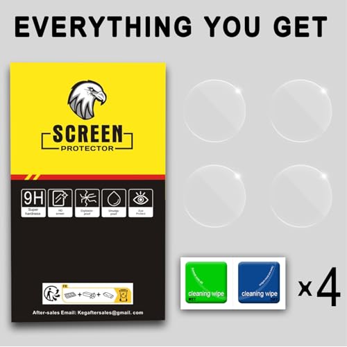 SPGUARD 4 Pack for Samsung Galaxy Watch 8 Screen Protector 40mm Tempered Glass Clear Film Anti Scratch Bubble Free Compatible with Galaxy Watch8 40mm(NOT for Others Models)