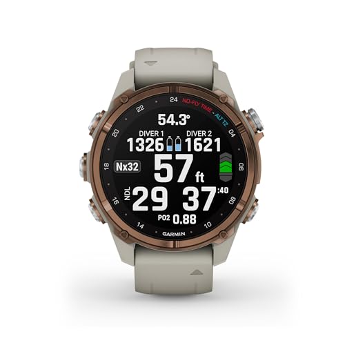 Garmin Descent™ Mk3i, Dive Computer and Multisport GPS Smartwatch, Air Integration, French Gray