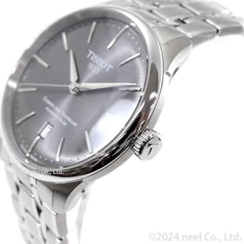 Tissot Chemin des Tourelles Powermatic 80, Swiss Automatic Watch for Men, 39mm, Stainless Steel Case, T1398071106100