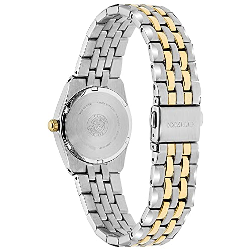 Citizen Women's Eco-Drive Corso Classic Watch in Two-Tone Stainless Steel, Blue Dial (Model: EW2294-53L)