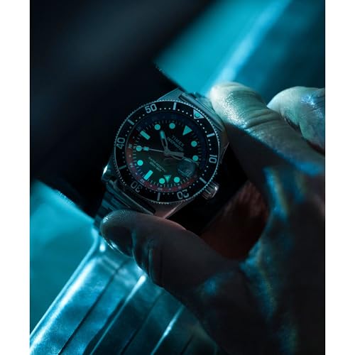 Timex Men's Deep Water Reef 41mm Watch - Stainless Steel Bracelet Black Dial Stainless Steel Case