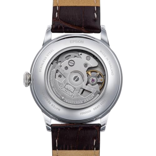 Orient Bambino Automatic Mechanical Wristwatch, Self-Winding, Automatic, Domestic Manufacturer Warranty Included, Ivory