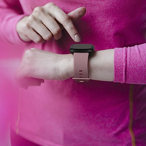 4 PACK Bands Compatible with Fitbit Versa 4 & 3 Bands/Sense 2 / Sense Band Women Men, Classic Soft Straps for Fitbit Versa 4 / Versa 3 /Sense 2 / Sense Smart Watch (Small,4 Pack N)