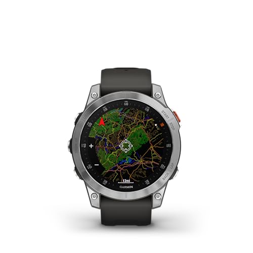 Garmin epix Gen 2, Premium Active smartwatch, Touchscreen AMOLED Display, Adventure Watch with Advanced Features, Slate Steel (Renewed)