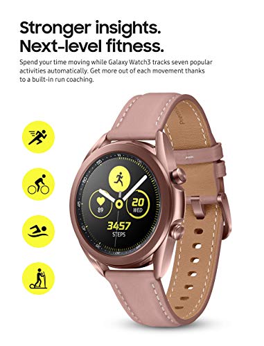 Samsung Galaxy Watch 3 (41mm, GPS, Bluetooth) Smart Watch Mystic Bronze (US Version, ) (Renewed)