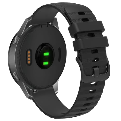 FanTEK Compatible with 18mm 20mm 22mm Watch Bands Quick Release Replacement Wristband, Silicone Sport Bands for Men Women