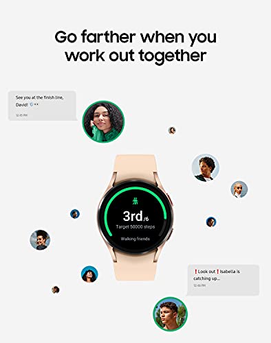 Samsung Galaxy Watch 4 40mm Smart Watch Bluetooth - Pink Gold (Renewed)