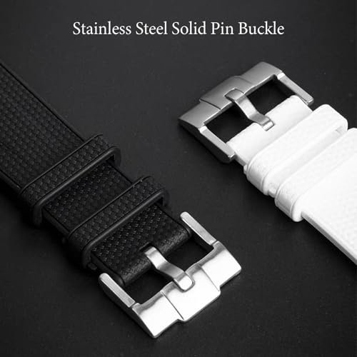 Nizonlaie Watch Bands for Moonswatch Watch, 20mm Watch Strap Curved End Weave Style Premium Silicone Rubber Replacement Strap Women Men,for Omega Swatch Moonswatch Speedmaster