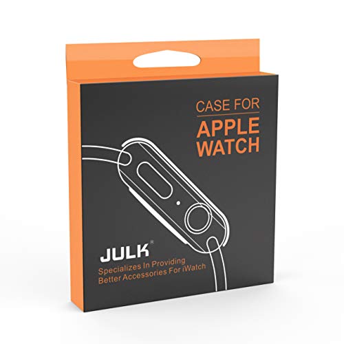 [2-Pack] JULK 40mm Case for Apple Watch New SE 3 (2025) / Series 6 / Series 5 / Series SE/Series 4 Screen Protector, Overall Protective Soft Case TPU HD Ultra-Thin Cover for iWatch, 2 Transparent
