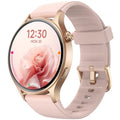 Fitpolo Smart Watch for Women,1.3" AMOLED Touchscreen Fitness Tracker, Make/Answer Calls, Heart Rate SpO2 Monitor, 3ATM Waterproof, Sleep & Activity Tracking Smartwatch for Android Phones iPhone