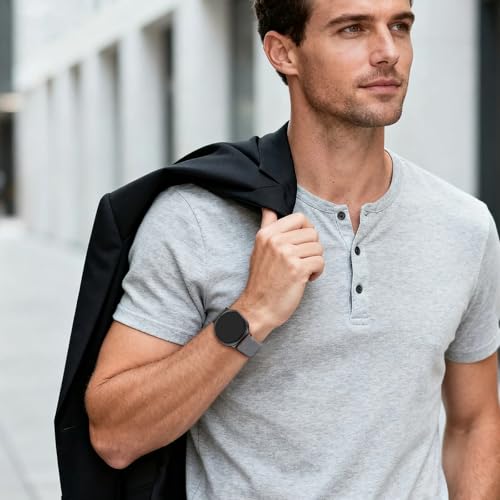8 Pack Stretchy Band Compatible with Samsung Galaxy Watch 8 Band 40mm 44mm, Samsung Galaxy Watch 8 Classic 46mm, Soft Nylon Fabric Water-Resistant Elastic Solo Loop Sport Replacement Straps for Women Men