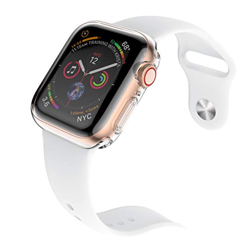 [2-Pack] JULK 40mm Case for Apple Watch New SE 3 (2025) / Series 6 / Series 5 / Series SE/Series 4 Screen Protector, Overall Protective Soft Case TPU HD Ultra-Thin Cover for iWatch, 2 Transparent