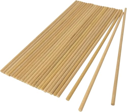 TAURISH Watchmakers Pegwood Set, 24 Pieces, 3mm x 150mm for Watch Repair