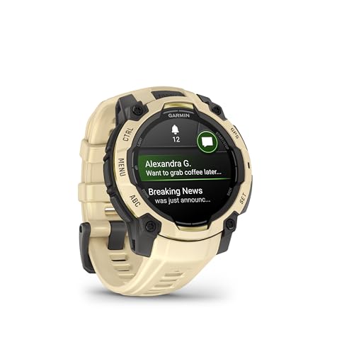 Garmin Instinct® 3 – 45 mm, AMOLED Display, Rugged Outdoor GPS Smartwatch, Built-in Flashlight, Alpine Rush Collection Limited Edition Color, Citrine with Citrine Band