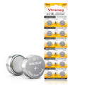 10 Count SR626SW Watch Battery, 377 376 AG4 1.55V Silver Oxide Batteries