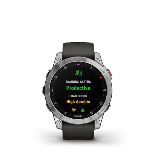 Garmin epix Gen 2, Premium Active smartwatch, Touchscreen AMOLED Display, Adventure Watch with Advanced Features, Slate Steel (Renewed)