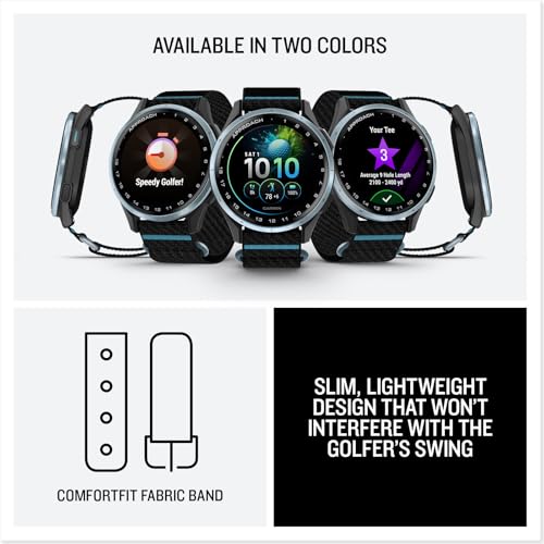 Garmin Approach® J1, Junior Golf Watch with GPS, Bright and Colorful Display, Tee-Off Guidance, Essential Features for Learning and Improving, Black