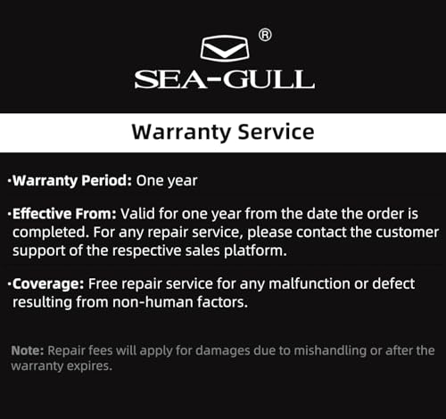 SEA-GULL Men's Mechanical Wristwatch, Seagull 1963 Aviation Chronograph Pilot Mechanical Watch, Manual Winding, GD 1963 International Edition, ST1901 (Yellow)