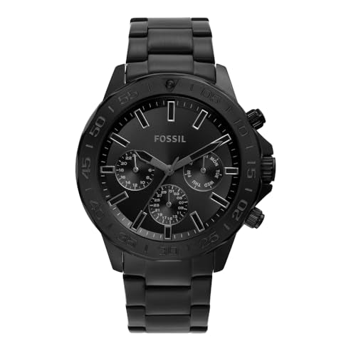 Bannon Multifunction Black Stainless Steel Watch