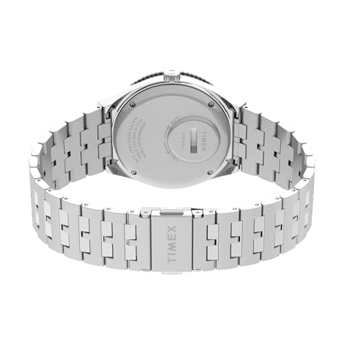 Timex Men's Q GMT 38mm Watch - Black Dial Stainless Steel Case & Strap