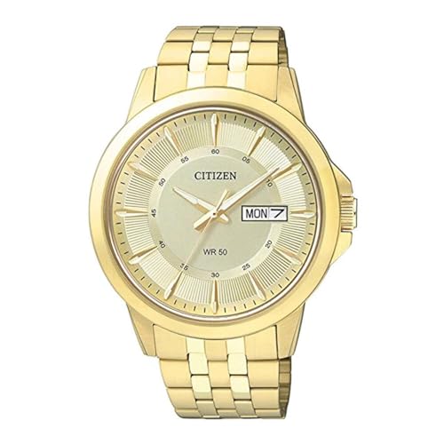 Citizen Quartz Mens Watch, Stainless Steel, Classic, Gold-Tone (Model: BF2013-56P)