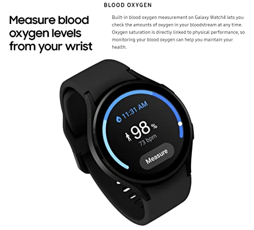 Samsung Galaxy Watch4 Aluminum Smartwatch 44mm LTE - Black (Renewed)