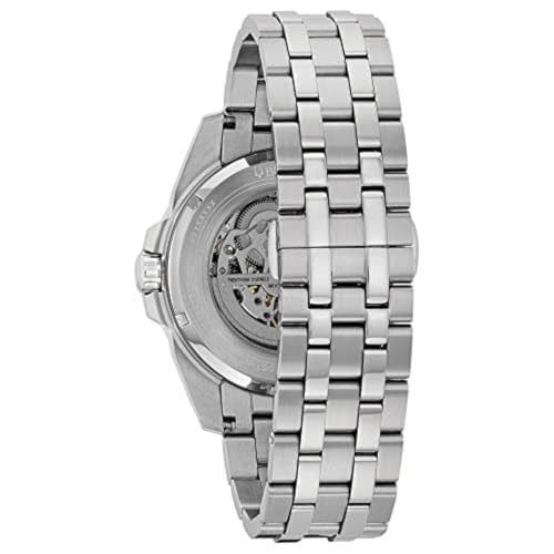 Bulova Men's Classic Sutton 3-Hand 21-Jewel Automatic Watch, 42 Hour Power Reserve, Skeleton Dial, Luminous Hands, 100M Water Resistant, 43mm