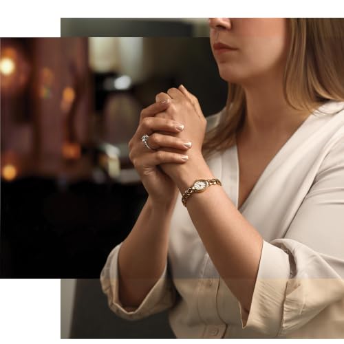 Bulova Ladies Quartz Classic, Gold-Tone Stainless Steel Case & Silver-Tone Dial (Model: 97L193)