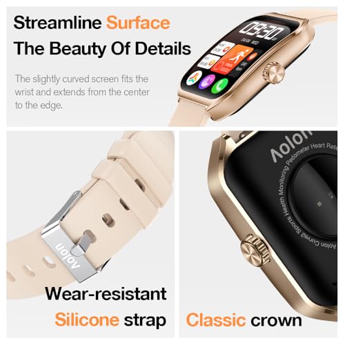 AOLON 1.83" Smart Watch 3D Curved Glass IP68 Waterproof Fitness Tracker