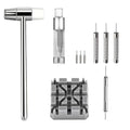 Xaumsa Watch Link Removal Kit, All Metal Watch Strap Link Removal, Sizing Kit with Pin Punches, Extra Pins, Hammer for Watch Band Strap Adjustment