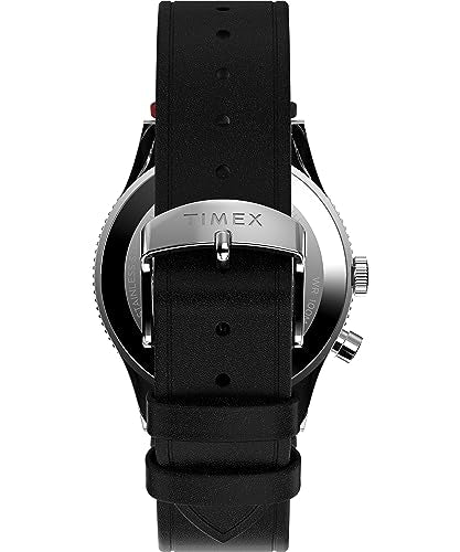 Timex Men's Waterbury Traditional 39mm Watch - Black Strap Black Dial Stainless Steel Case