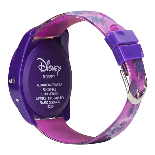 Disney Frozen Kids Digital Watch – Anna & Elsa LCD Timepiece, Purple Printed Strap, Easy-Read Display, Lightweight & Comfortable – Fits Wrists 5.5" to 8"