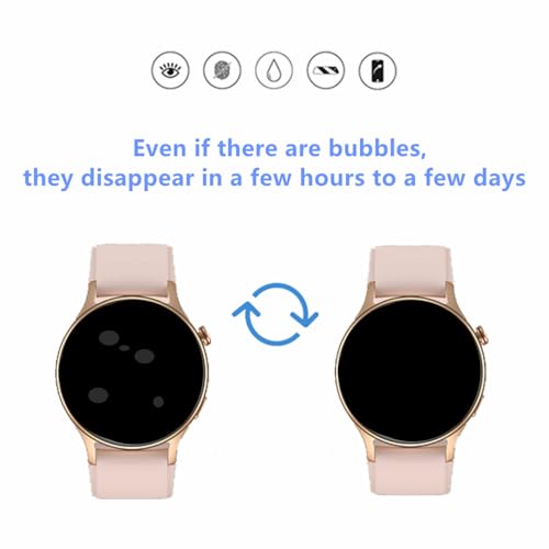 MIHENCE Screen Protector for AR-01 / GTX18 Smart Watch, TPU HD Protective Film Compatible for Fitpolo 1.3" Smartwatch/Compatible for aeac 1.32'' Smart Watch (6 PCS)