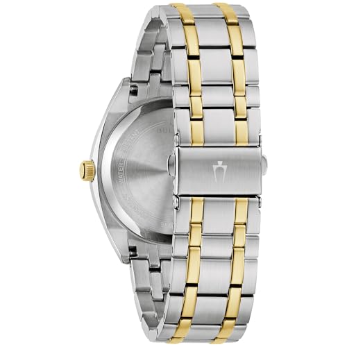 Bulova Men's Classic Dress Surveyor 2-Hand Day/Date Quartz Watch, Luminous Hands, 39mm