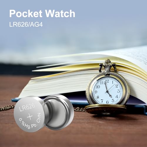 kunying 25 Pack LR626 Battery, AG4/377/SR626SW Watch Battery Coin Cells for Watches Calculators Toys