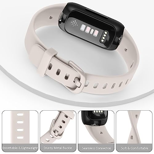 AK Band Compatible with Fitbit Inspire 3 Bands for Women Men, Adjustable Replacement Sport Wristbands Straps for Fitbit Inspire 3 Fitness Tracker (Starlight)