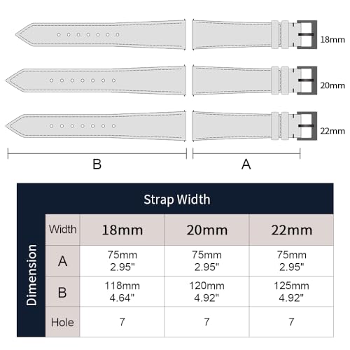 PTFULUOS Premium Soft Hybrid (Leather and Sailcloth) Watch Bands for Men Women,18mm 20mm 22mm Multiple Sizes Quick Release Replacement Watch Straps (Brown, 18 mm)