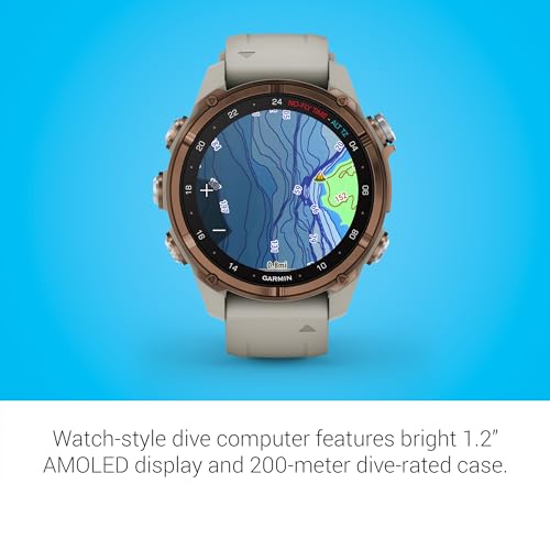 Garmin Descent™ Mk3i, Dive Computer and Multisport GPS Smartwatch, Air Integration, French Gray