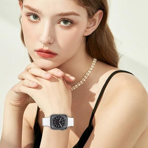 Kounlsyam 18 Pack Bands Compatible with Apple Watch Band 49mm 46mm 45mm 44mm 42mm 41mm 40mm 38mm for Women Men, Sport Silicone Breathable Strap for iWatch Series Ultra 11 10 9 8 SE 7 6 5 4 3 2 1
