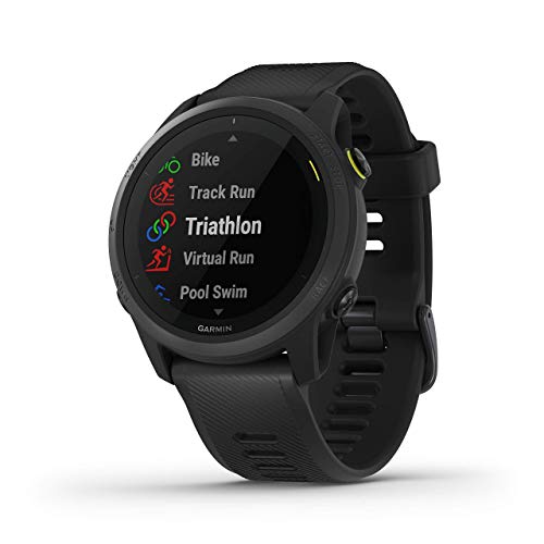 Garmin Forerunner 745, GPS Running Watch, Detailed Training Stats and On-Device Workouts, Essential Smartwatch Functions, Black (010-02445-00) (Renewed)