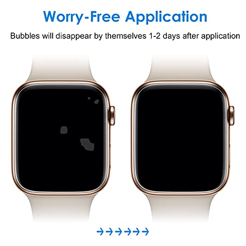 JETech Screen Protector Compatible with Apple Watch SE 3/2/1 (2025/2022/2020) / Series 6 5 4 40mm, TPU HD Clear Full Coverage Film, 3-Pack