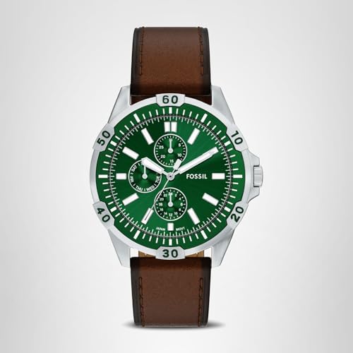 Fossil Men's Watch, Garrett Multifunction Stainless Steel Watch for Men