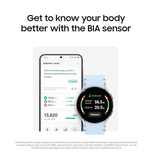 SAMSUNG Galaxy Watch FE 40mm GPS, AI Smartwatch w/Fitness Tracking, BIA Sensor, Personalized HR Zones, Heart Rate Tracker, Sleep Monitor, 2024, Black (US Version) (Renewed)