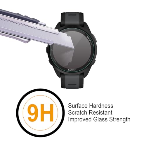 Supershieldz (3 Pack) Designed for Garmin Forerunner 165/165 Music Tempered Glass Screen Protector, Anti Scratch, Bubble Free
