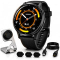 Garmin Venu 3 GPS Smartwatch, 45mm Black, Fitness Tracker with 14-Day Battery & Sleep Coach - Includes Premium Charging Stand, Extra Power Cable & Port Protector Plugs (Renewed)