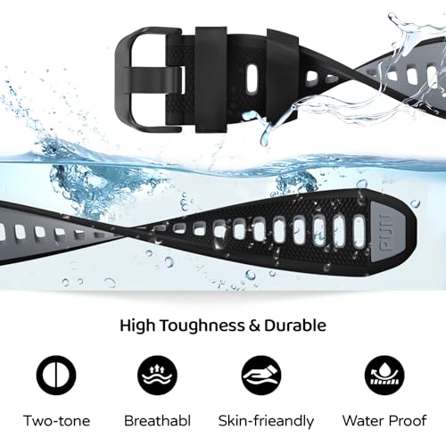 U-LIMVE Watch Band for Garmin Forerunner 265/Forerunner 255/Vivoactive 4/Venu 3/Venu 2, 22mm Quick Release Silicone Replacement Band
