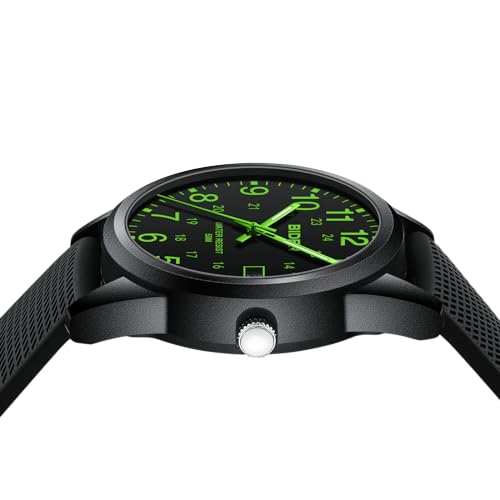 LN LENQIN Mens Watches Analog Quartz Sports Unisex Watch 30M Waterproof Nurse Watches for Men Women Nurse Medical Professionals-Military Time with Second Hand Glowing Easy to Read Dial Wrist Watch…