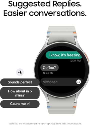Samsung Galaxy Watch 7 40mm Bluetooth Smartwatch w/Energy Score, Wellness Tips, Heart Rate Tracking, Sleep Monitor, Fitness Tracker, 2024, Green (Renewed)